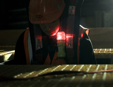 UB280 LED Safety Beacon in use