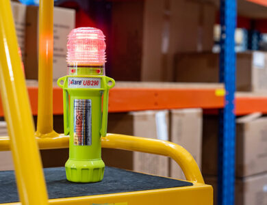 UB290 LED Safety Beacon in use - Warehouse